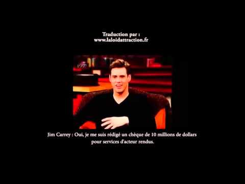 La visualisation : Jim Carrey et son chèque de 10 millions de dollars