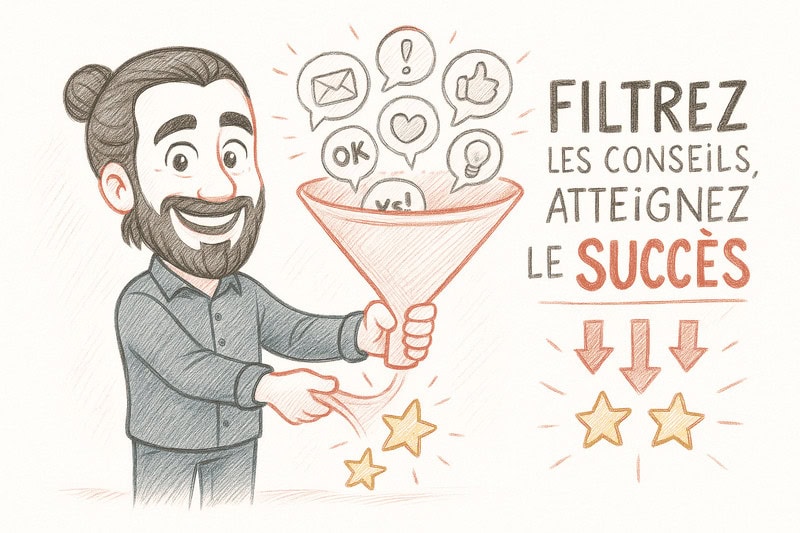 Comment atteindre le succès en filtrant les conseils