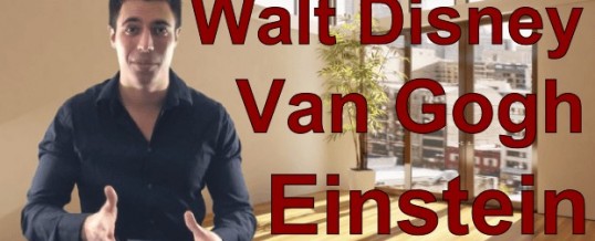 Walt Disney, Albert Einstein et Vincent Van Gogh