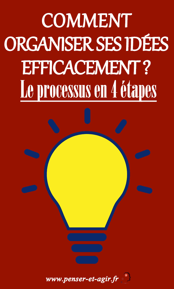 Comment organiser ses idées efficacement ? Le processus en 4 étapes
Apprendre à organiser ses idées est nécessaire si on souhaite réussir ses projets. Voici 4 étapes pour que vous y arriviez efficacement et durablement.