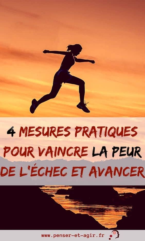 4 mesures pratiques pour vaincre la peur de l’échec et avancer
Vous souhaitez réussir votre vie et accomplir vos projets ? Alors vous devez vaincre la peur de l’échec et agir ! Voici 4 astuces pour y parvenir.