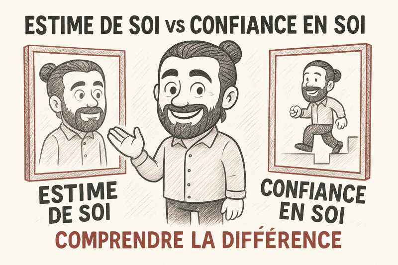 Quelle est la différence entre l’estime de soi et la confiance en soi ?