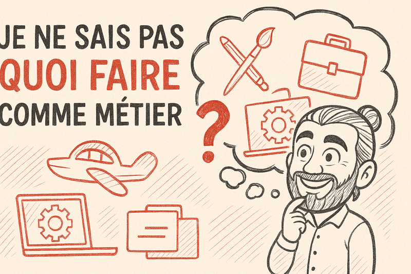 Je ne sais pas quoi faire comme métier