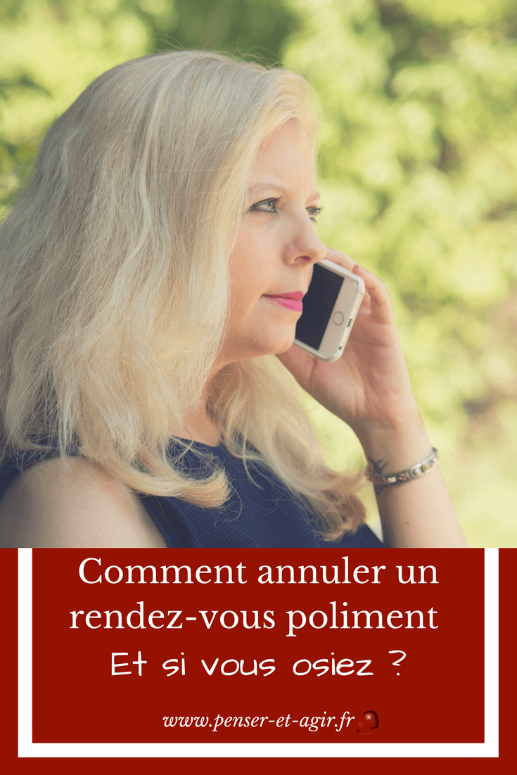 Comment annuler un rendez-vous poliment : et si vous osiez ?
Découvrez dans cet article comment annuler un rendez-vous poliment. Faites le naturellement avec classe et élégance, tout en améliorant la confiance en soi.