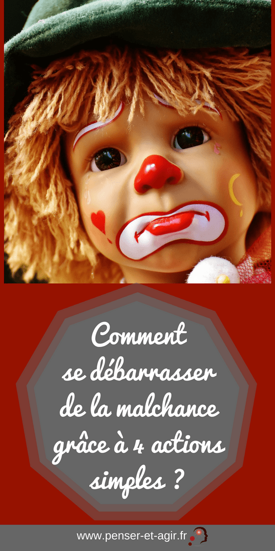 Comment se débarrasser de la malchance grâce à 4 actions simples ?
Comment se débarrasser de la malchance ? Dans cet article je vous explique que la malchance est une question d'état d'esprit. Ensuite, je vous présente 4 actions à mettre en oeuvre dès aujourd'hui pour attirer la chance. La troisième est la plus importante, l'appliquez-vous déjà ?