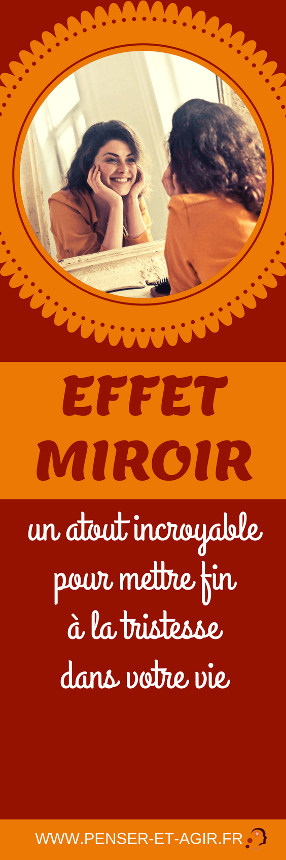 Effet miroir : un atout incroyable pour mettre fin à la tristesse dans votre vie
Dans cet article consacré à l'effet miroir, vous découvrirez une chose incroyable : cet outil apparemment négligé peut changer votre perception de la vie, de la souffrance et de l'injustice ; à condition de vous en servir correctement pour faire l'introspection de vos croyances limitantes.