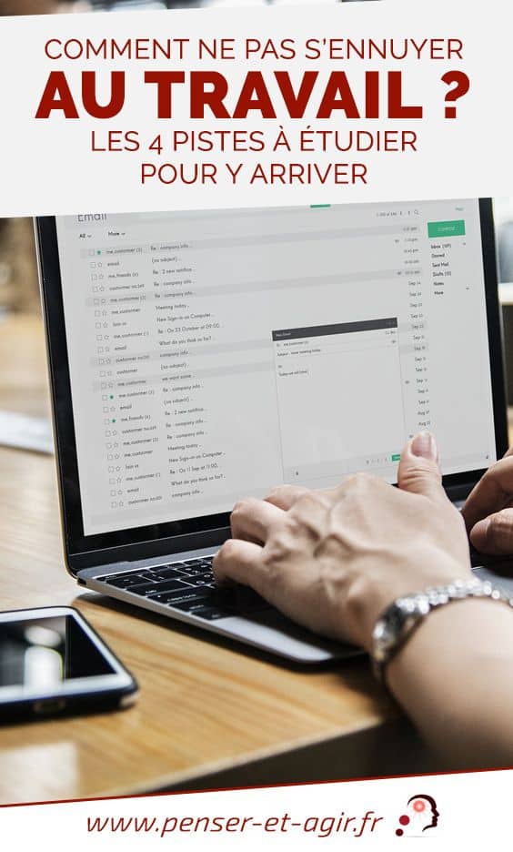 Comment ne pas s'ennuyer au travail ? Les 4 pistes à étudier pour y arriver
Dans cet article je vais vous parler d'ennui au travail. Ou comment ne pas s'ennuyer au travail. Pourquoi faut-il éviter l'ennui et quelles....
