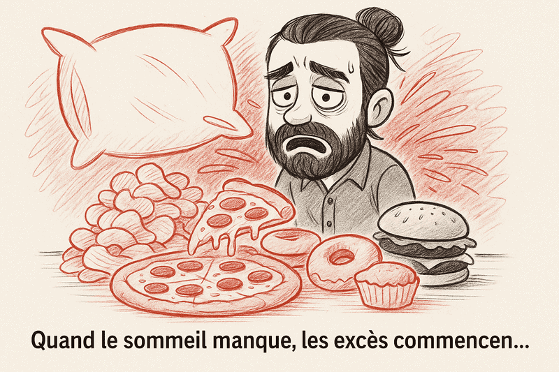 Absence de sommeil réparateur et boulimie