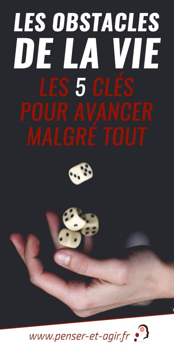 Les obstacles de la vie : les 5 clés pour avancer malgré tout
Les obstacles de la vie nous empêchent souvent d’avancer. Mais avec du courage et de la détermination, il est possible de les surmonter.