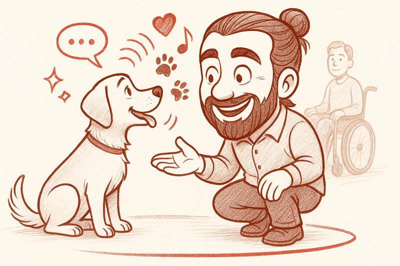 Une séance de médiation animale