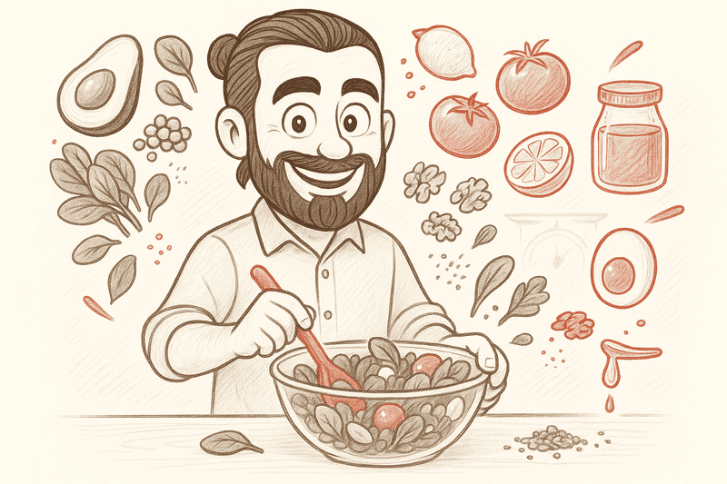 ingrédients salade végétarienne