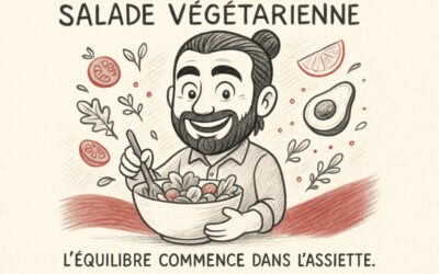 Une salade végétarienne pour une assiette 100% healthy