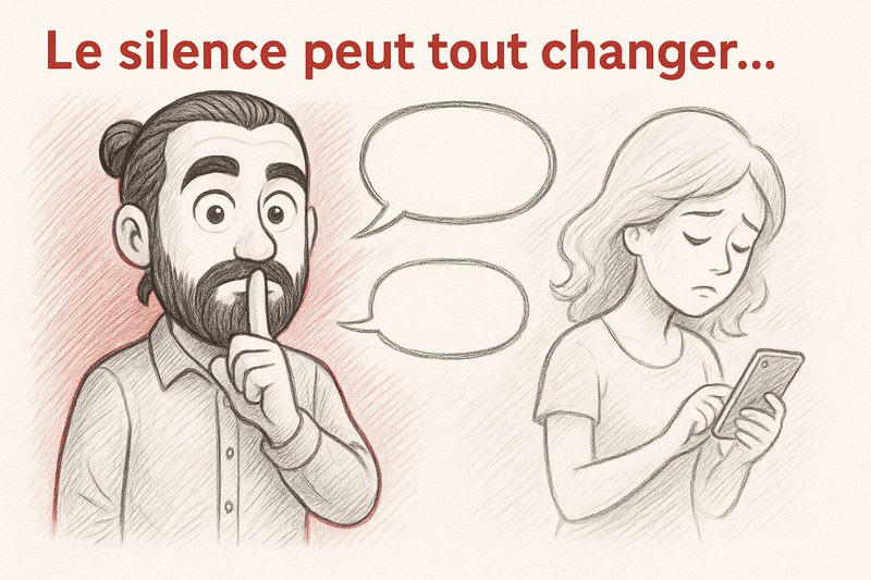 silence chez un homme