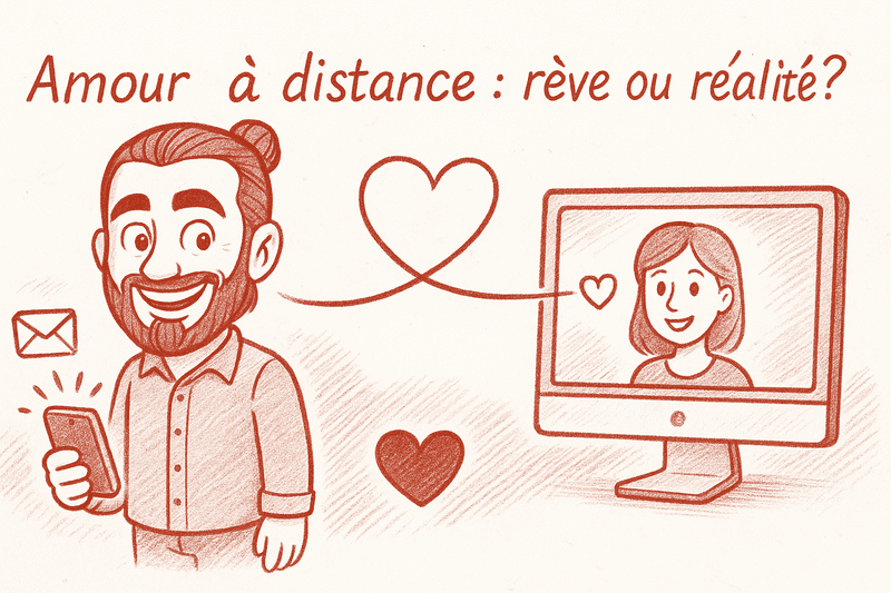 relation à distance.