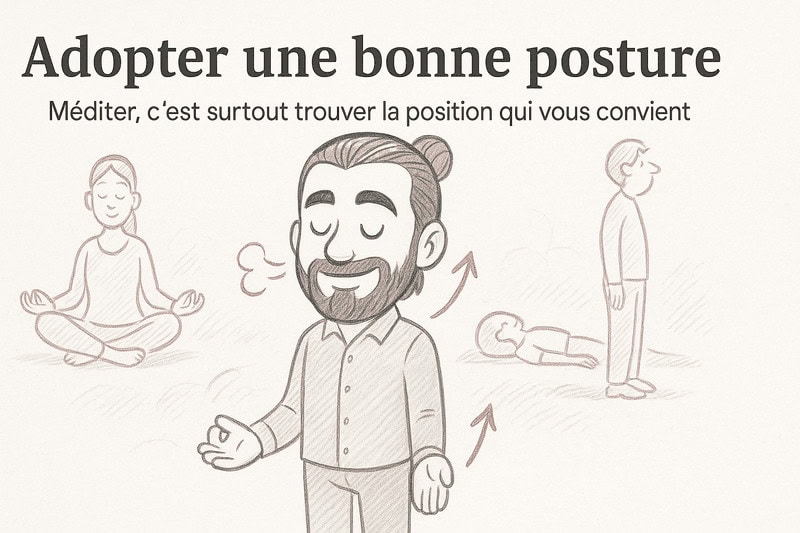 bonne posture en méditation