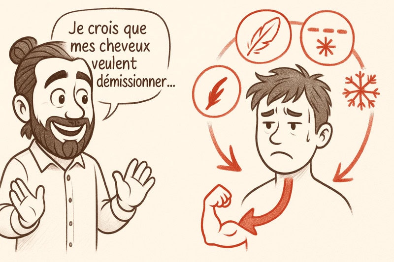 le stress et les cheveux