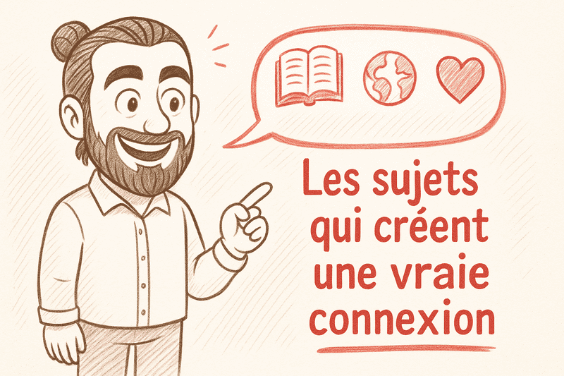 Sujets de conversation avec un mec