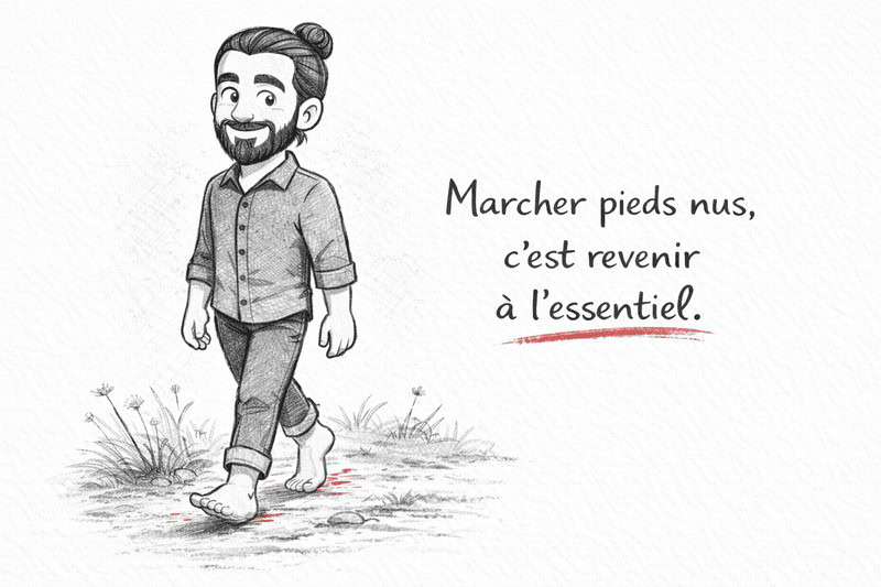 marcher pieds nus