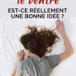 Dormir sur le ventre