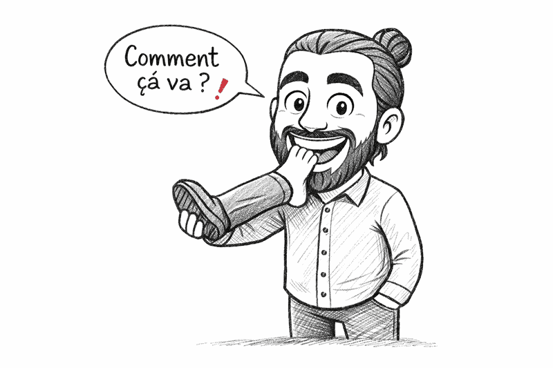 Le pied dans la bouche