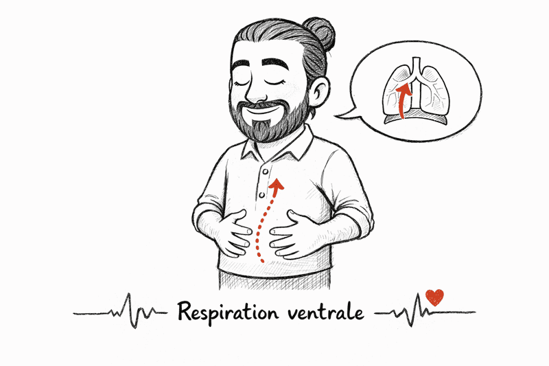 La respiration ventrale