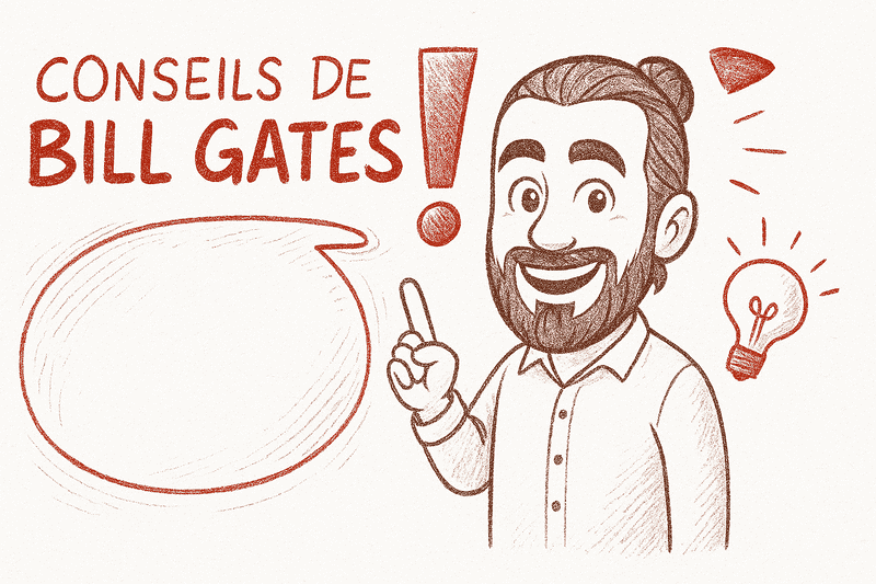 Conseils de Bill Gates : le top 3 pour devenir un bon entrepreneur