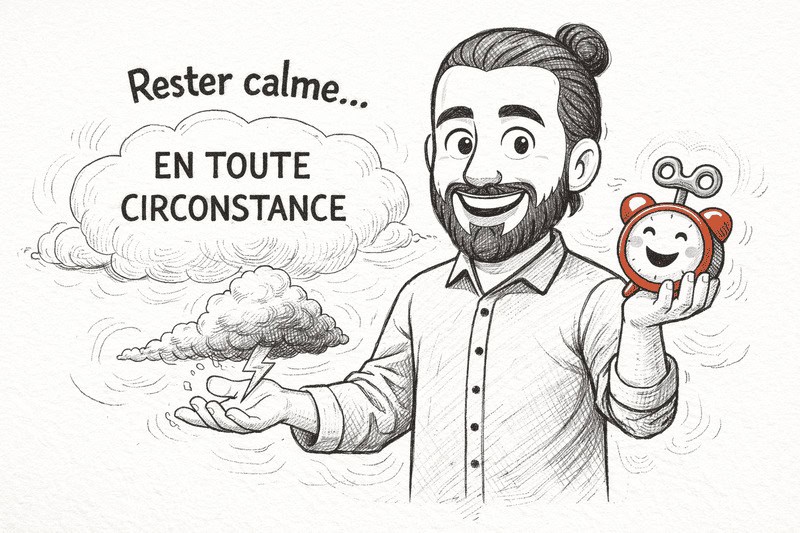 rester calme en toute circonstance