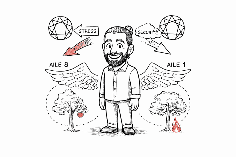 Projections et ailes de l’ennéagramme type 9