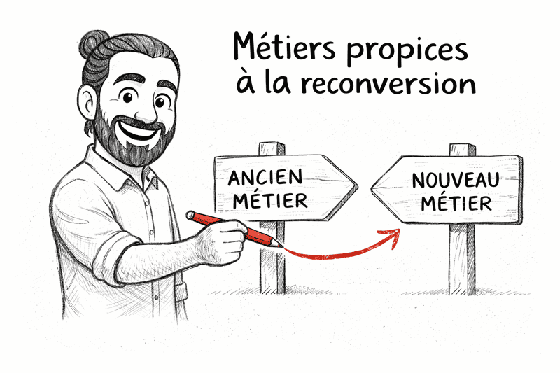 métiers propices à la reconversion