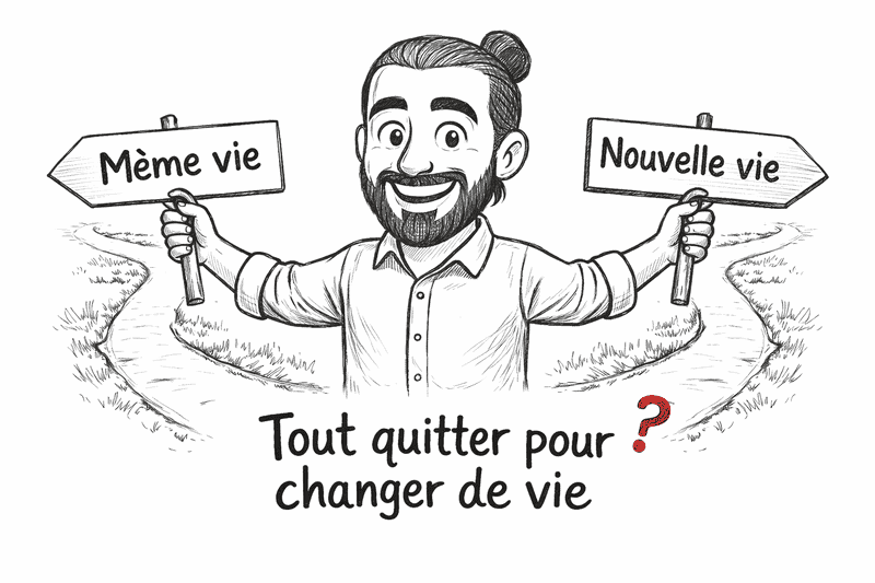 tout quitter pour changer de vie