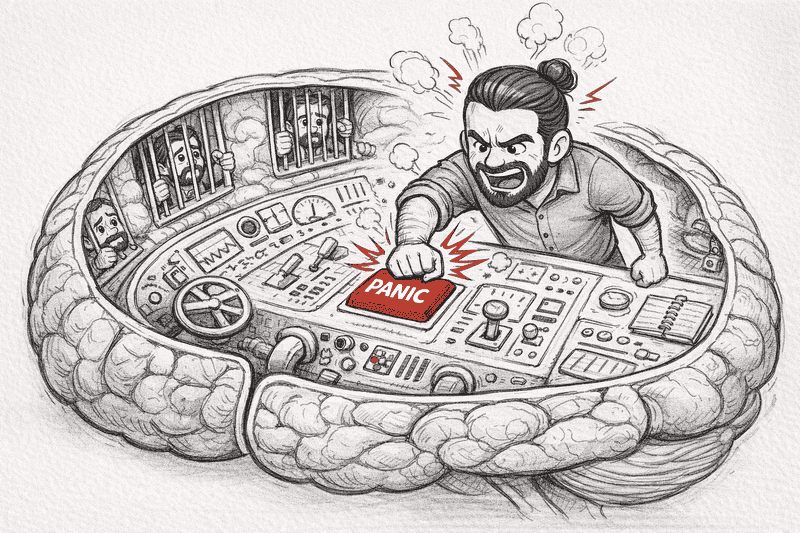 Réagir avec colère et impatience