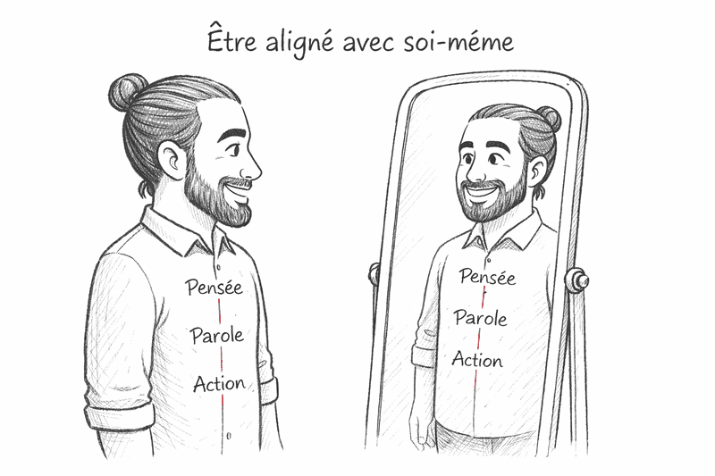 être aligné avec soi même